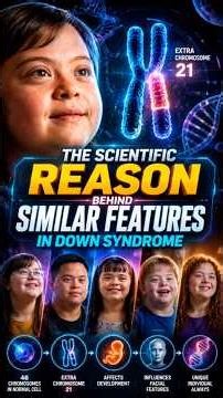Science Behind Down Syndrome Faces #ScienceFacts #DownSyndrome #Genetics #Chromosomes #HumanBiology