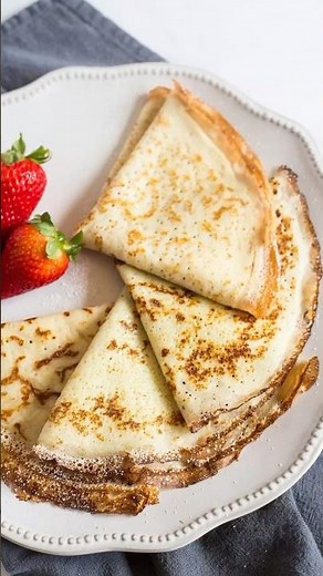 Easy 10-Minute Crepes Recipe | Quick Breakfast Idea #food #easyrecipe