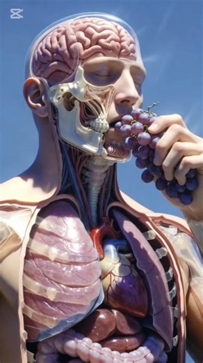 Angoor Ke Andar Chhupa Hai Energy Boost? 🍇 | 3D Body Effect Explained