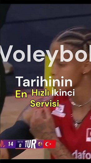 Melisa Vargas'ın SERVİS Hızı 2026 #voleybol