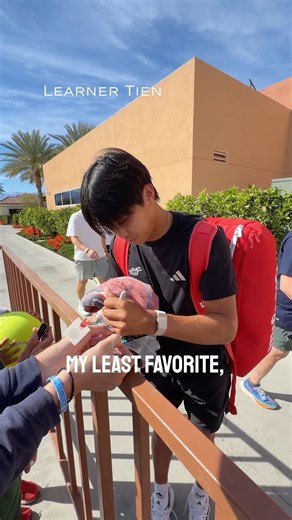Young Star Learner Tien Interview 🎾 | Indian Wells