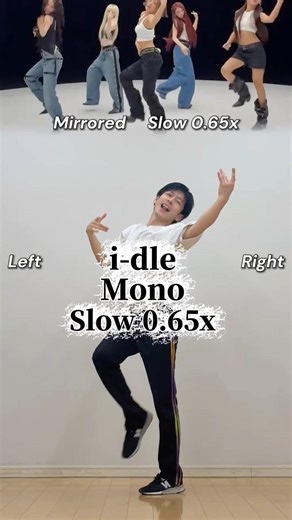i-dle 'Mono' Dance Tutorial 0.65x slow | Dance tutorial ♪ Slow mirror ✨ #idle