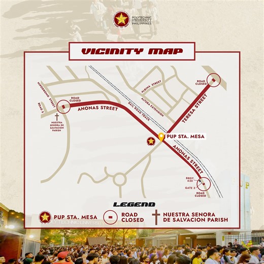 Temporary road closures announced for PUPCET 2026