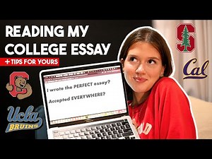 Reading the College Essay That Got Me Into Stanford (And Every Other School I Applied To) + advice