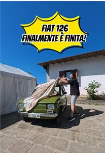 Finalmente la Fiat 126 è finita! Che emozione, che splendida macchina!😄 #fiat #fiat126 #fiat126p