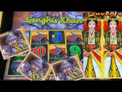 Main floor at Durango casino! Genghis Khan Dragon Link and Queen Chui Phoenix Link!