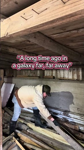 Got part 2 pt 1 of making a calf pen in the books! #barn #DIY #getready #farm #fyp #niceday #january