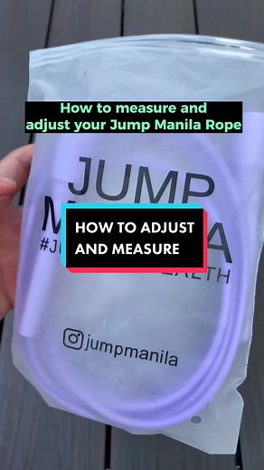 How to adjust your Jump Manila Rope and measure according to your heig...