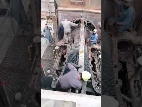 MS5001 #Frame5 #GE #Rotor Lifting Complete video #GasTurbine #Oil&Gas #Compressor #commissioning