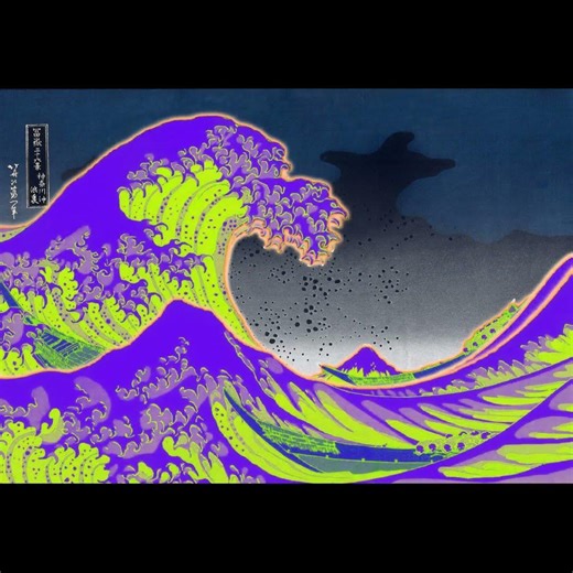 The Great Wave off Kanagawa ( Hokusai ) : Thirty six Views of Mount Fuji #Shorts