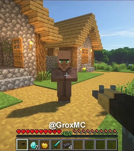 Tax season for the villagers #minecraft #minecraftmeme #minecraftfunnymoments #groxmc