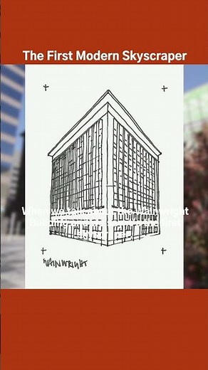 The First Modern Skyscraper #architecture #history #louissullivan