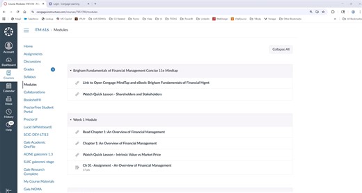 Tour of Cengage MindTap-ITM 616
