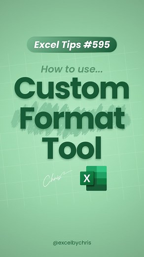 Christian Colombo | The Excel Guru on Instagram: "If you're doing this in Excel... STOP NOW! 勞 In this tutorial, you'll learn how to custom format in Excel! #excel #spreadsheets #accounting #workhacks #exceltricks #corporate #exceltips"
