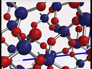 The structure of Silica (e.g. quartz).