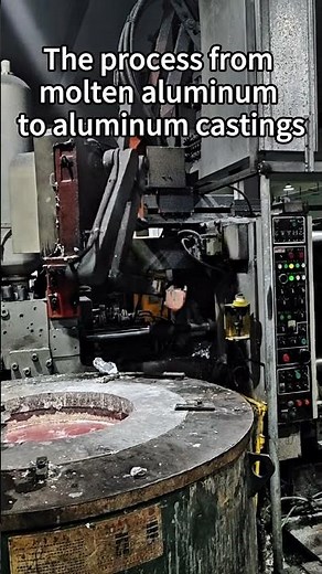 The process from molten aluminum to aluminum castings #diecasting #anodizing #diecastingfactory
