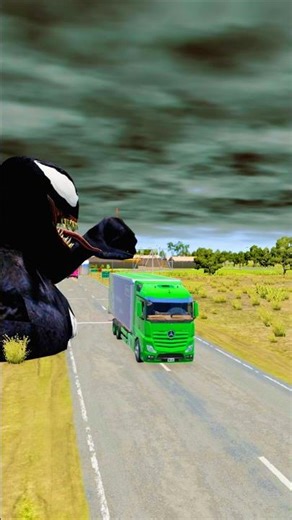 Trucks vs Black Monster | BeamNG.drive #crashtests #shortvideo
