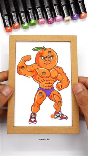 Italian Brainrot BodyBuilder Muscled Cardboard Pinball Game 😊 #challenge #papercraft #brainrot