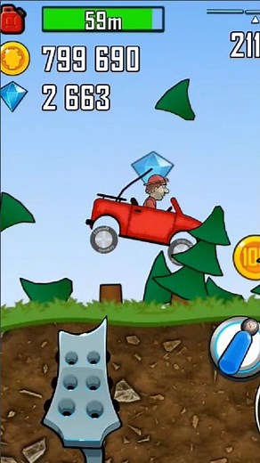 Hill Climb Racing Jeep | Classic Ride & Pro Gameplay Shorts