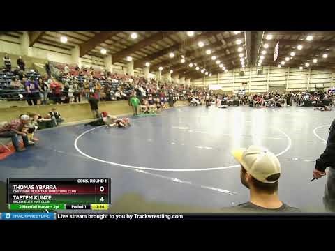 53 Lbs Cons. Round 1 - Thomas Ybarra, Cheyenne Mountain Wrestling Club Vs Taetem Kunze, Salem Elit