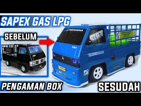 MODIFYING A MINIATURE L300 PICKUP FROM PLASTIC TO A BLUE LPG GAS L300