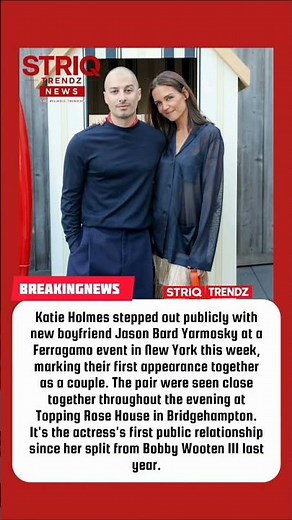 Katie Holmes Debuts New Romance With Artist Jason Bard Yarmosky 💕 #KatieHolmes #JasonBardYarmosky