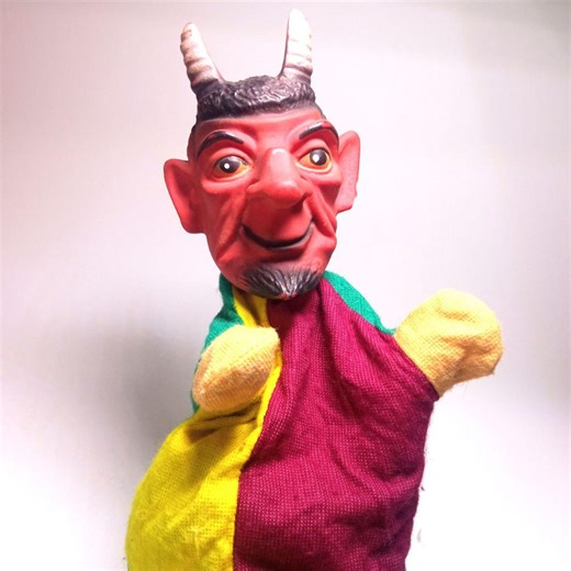 Vintage Devil Lucifer Rubber Puppet Glove Marionette Theatre Character - Etsy Canada