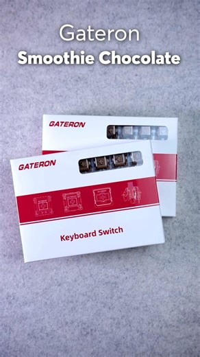 Click and Thock on Instagram: "Gateron Smoothie Chocolate switches sound test with GMK, MT3, and SA keycaps on the same keyboard! These Gateron Smoothie Chocolate tactile switches have a very subtle tactile bump and a wonderfully loud, thocky sound. Amazing budget tactile switches, all made of POM! 👉 Want the full sound test and comparison? Watch here: https://youtu.be/0CqxcSJdTLM 👉 https://www.gateron.com/products/gateron-mint-smoothie-linear-silent-switch-set?DIST=RkNCHF8= 🔔 Subscribe for m