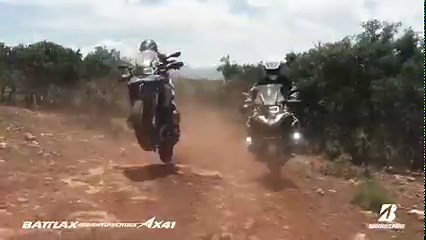 1.1K views · 902 reactions | Venture into the unknown. We have your back thanks to the Battlax Adventurecross AX41. With tons of off-road traction and a massive grip increase through state-of-the-art block design, every road is yours. Want to know more? Read the full article here: https://bit.ly/3fJkwBR #bridgestonemoto #bridgestone #BattlaxAdventureCrossAX41 #battlaxadventureax41 | Bridgestone Moto | Facebook