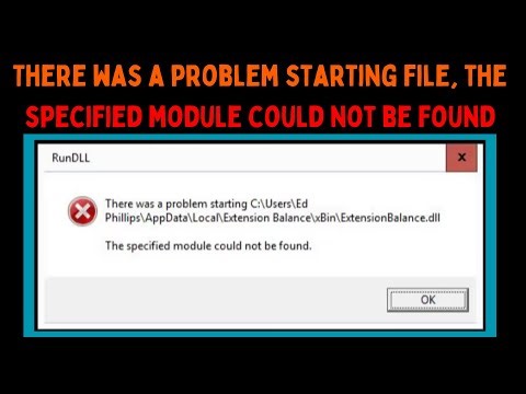 Fix There was a problem starting file the specified module could not be found Error on Windows 11
