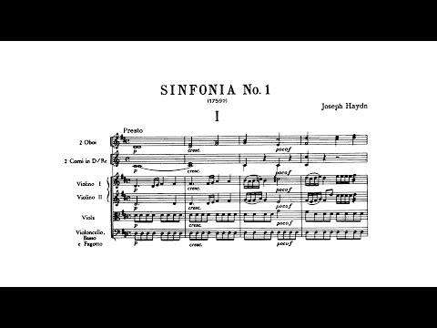 Haydn: Symphony No. 1 in D major (with Score)