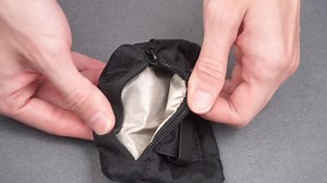 KOSMCCO RFID Blocking Clip Stash Pocket, Compact Hidden Travel Belt Wallet for Cards & Cash - Slim Pickpocket-Proof Design for Everyday Carry, Black