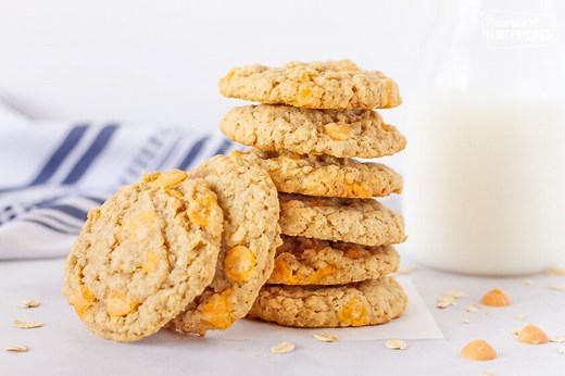 6.5K views · 41 reactions | Oatmeal butterscotch cookies are slightly crisp on the outside & chewy on the inside. Butterscotch chips take traditional oatmeal cookies to the next level! https://www.favfamilyrecipes.com/oatmeal-butterscotch-cookies/ | Favorite Family Recipes | Facebook