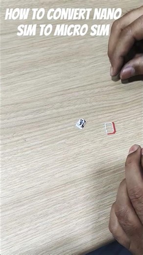 HOW TO CONVERT NANO SIM TO MICRO SIM CARD #tech