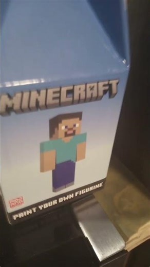 Minecraft print own Steve figure transfertion on box and when it's finished