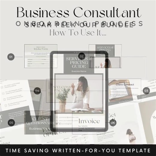 Business Consultant Kit | Business Consultant Intake Form, Client Onboarding, Website | Business Consulting Instagram Post IG Reels - Etsy