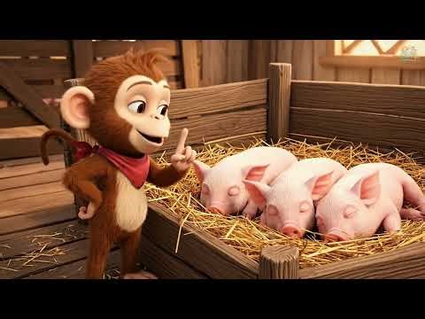 🚜🐒 Monkey Kappa Farm Trip Turns Into CHAOS When a Cow Falls Into a Pond - Kappa harvests Spinach!