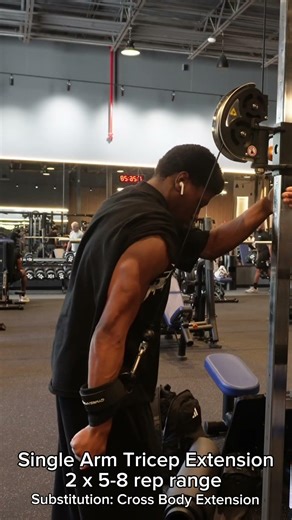 2 Movements for Defined Triceps w/ substitutions. #gym #bodybuilding