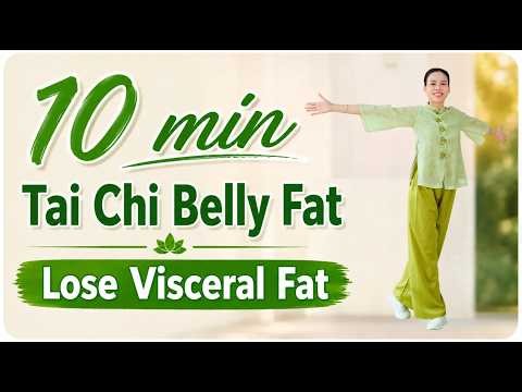 10-Min Tai Chi Belly Fat Challenge 🔥 Burn Calories & Reduce Visceral Fat in 2 Weeks