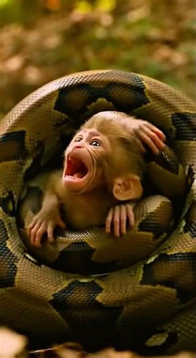 Life-or-Death Moment: Brave Dogs Rescue Monkey from Giant Python!❤️❤️