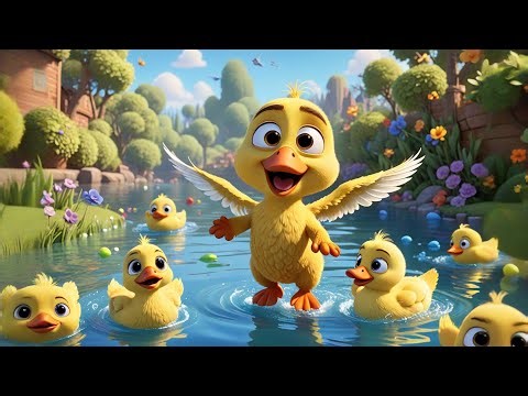 Ducky’s Day at the Lake | Animal Adventure Song for Kids | Fun Learning Nursery Rhymes