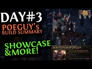 [ PoE 2 ] - POEGUY's TOTEM MASTER BUILD // DAY#3 SUMMARY (Gameplay Showcase + Upgrades for the day)