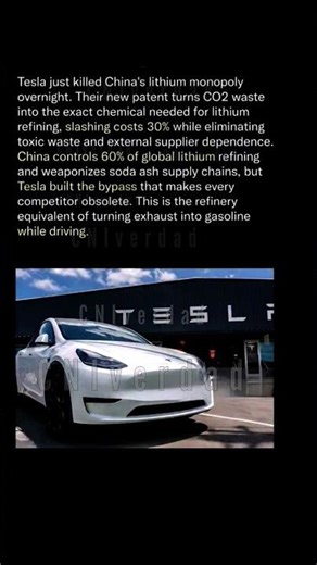 Tesla's new patented technology changes the way lithium is refined for electric vehicle batteries.