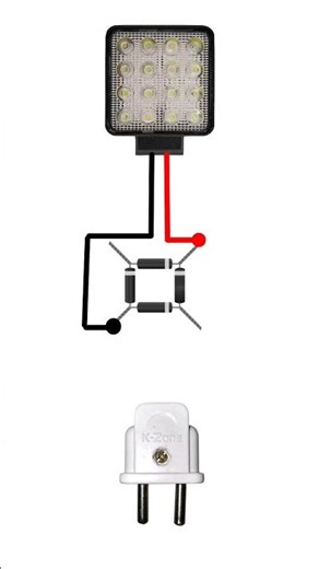 how to connect 12v led light with 220v ac connection diagram #shots #tarunelectronic