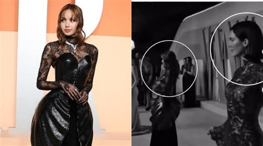 Kendall Jenner throws shade at Blackpink's Lisa at 2025 Oscars?