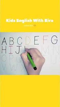 ABC Song A to Z 🎵 Alphabet Writing Practice | Dotted Lines for Kids #shorts #ytshorts #abcsong