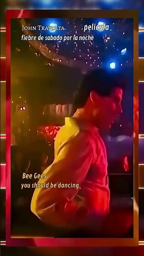 Bee Gees - you should be dancing - john travolta - pelicula - fiebre de sabado por la noche (1977)