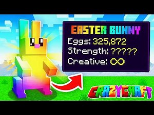 Crafting The BEST Easter Bunny Farm In Minecraft Crazy Craft