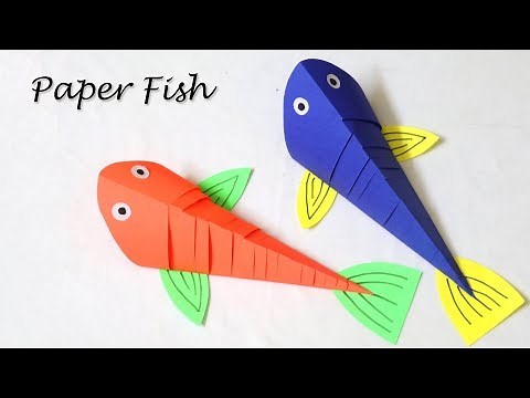 How to Make a Moving Paper Fish | Easy Paper Crafts for Kids