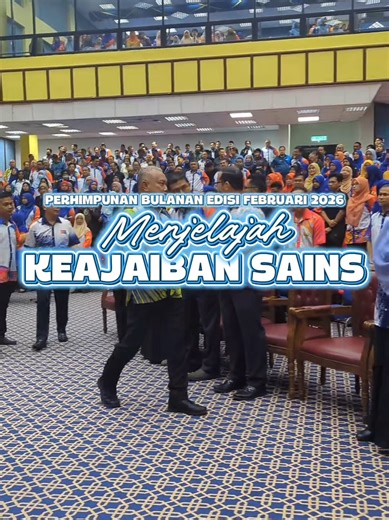 11 FEBRUARI 2026 | Perhimpunan Bulanan Edisi Februari 2026 anjuran Fakulti Sains dan Matematik (FSM) UPSI bertemakan “Menjelajah Keajaiban Sains” telah berlangsung dengan jayanya di Auditorium, Kampus Sultan Abdul Jalil Shah (KSAS), Universiti Pendidikan Sultan Idris (UPSI). Perhimpunan ini dimeriahkan dengan tayangan video Success Stories FSM serta Peluncuran Projek Konservasi Tumbuhan Terancam, Langka dan Endemik melalui Penghijauan Landskap dan Kelestarian KSAS yang telah disempurnakan oleh N